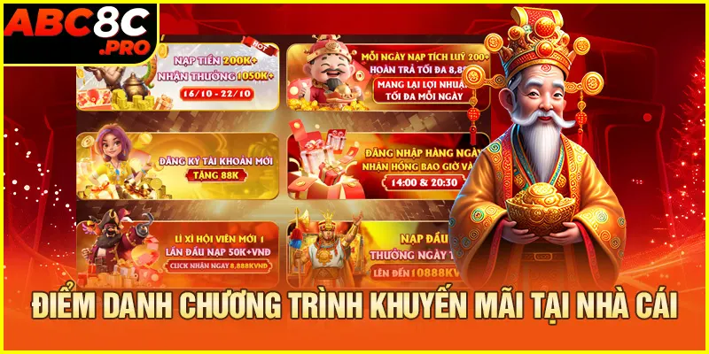 Điểm danh chương trình khuyến mãi tại nhà cái 